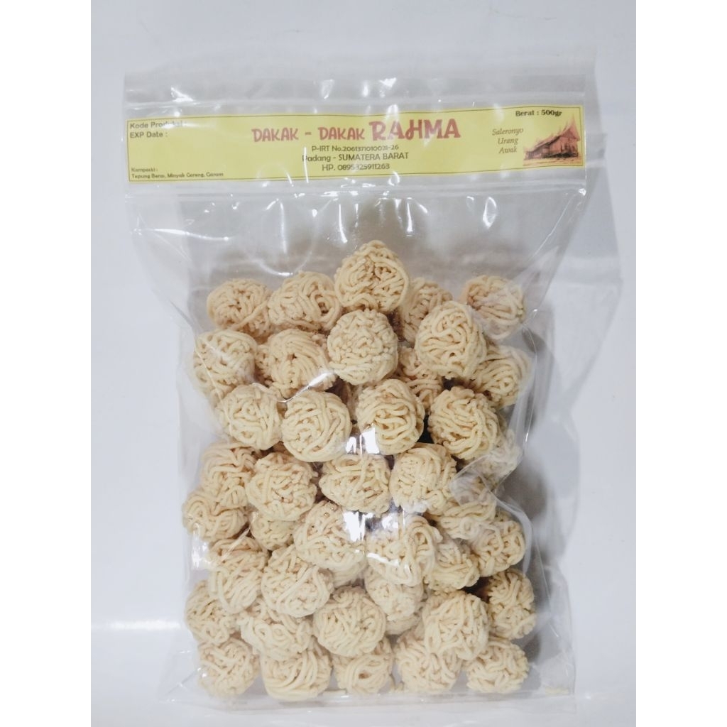 Dakak-dakak Putih Rahma 500 gr | Dakak-dakak Minang 500 gr | Kue Dakak-dakak | Kue Dakak-dakak Rahma