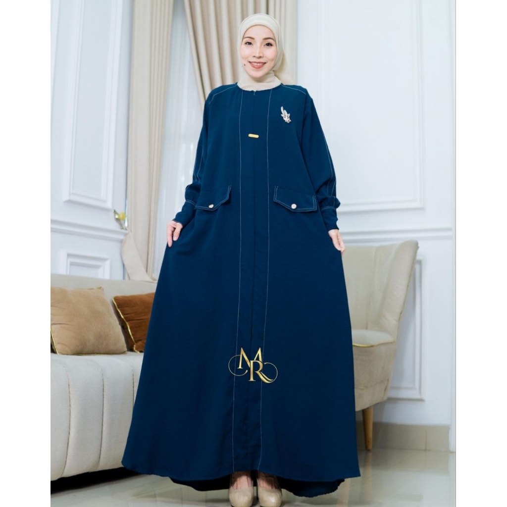 abaya polos jumbo - abaya ayumi - Sabrina anti UV premium | abaya lebaran mewah modis elegan simpel 