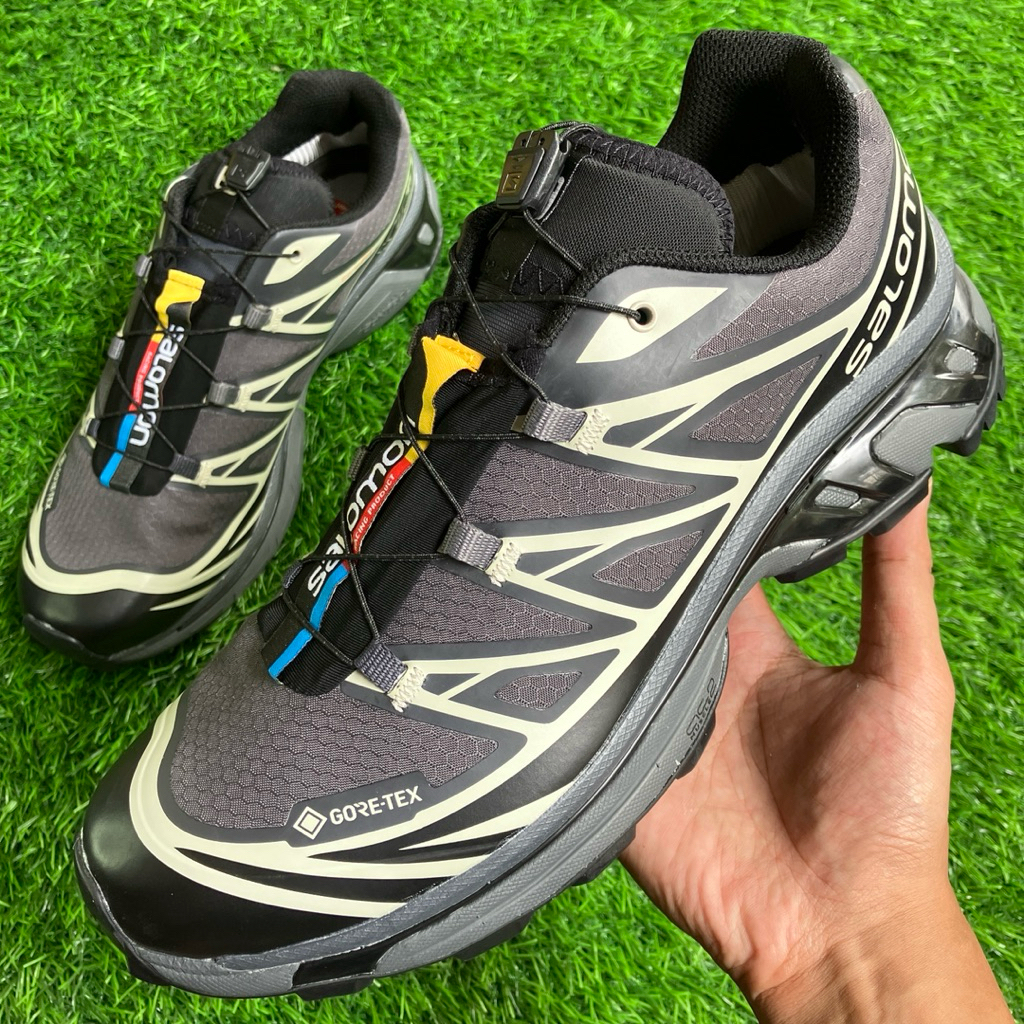 SALOMON XT-6 Goretex Black Lunar sneakers shoes size 43