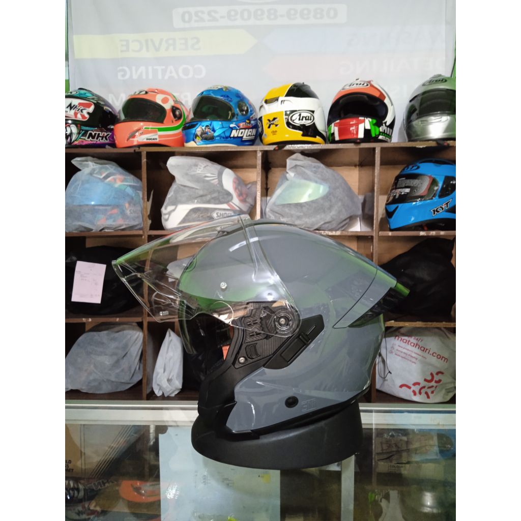 ink terra 2 grey glossy helm ink terra 2 second original helm half face