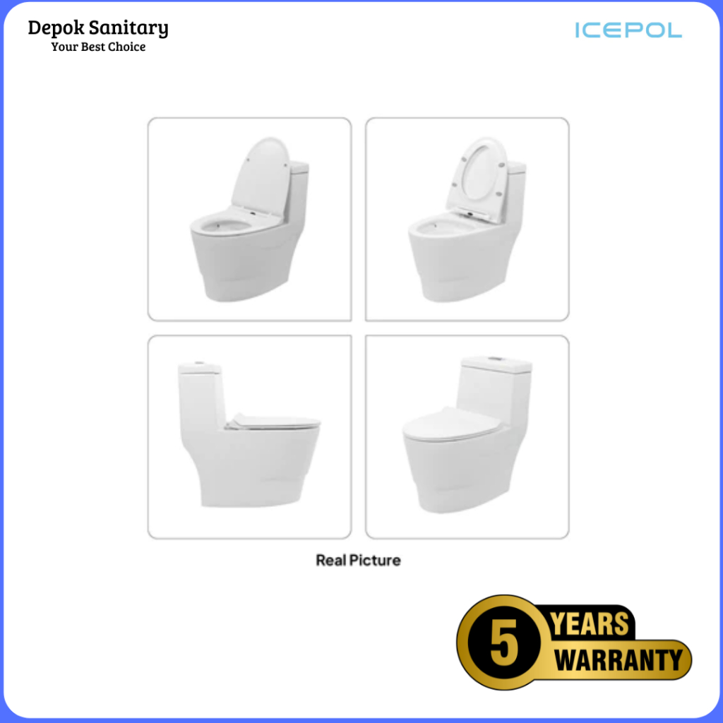 Icepol Closet Duduk Kloset Duduk Toilet Duduk IC 8011