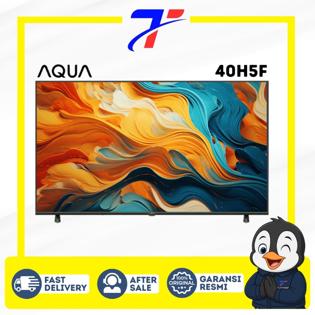 AQUA 40H5F Google TV 40 Inch FHD HDR Chromecast Built in Digital TV Bezel Less