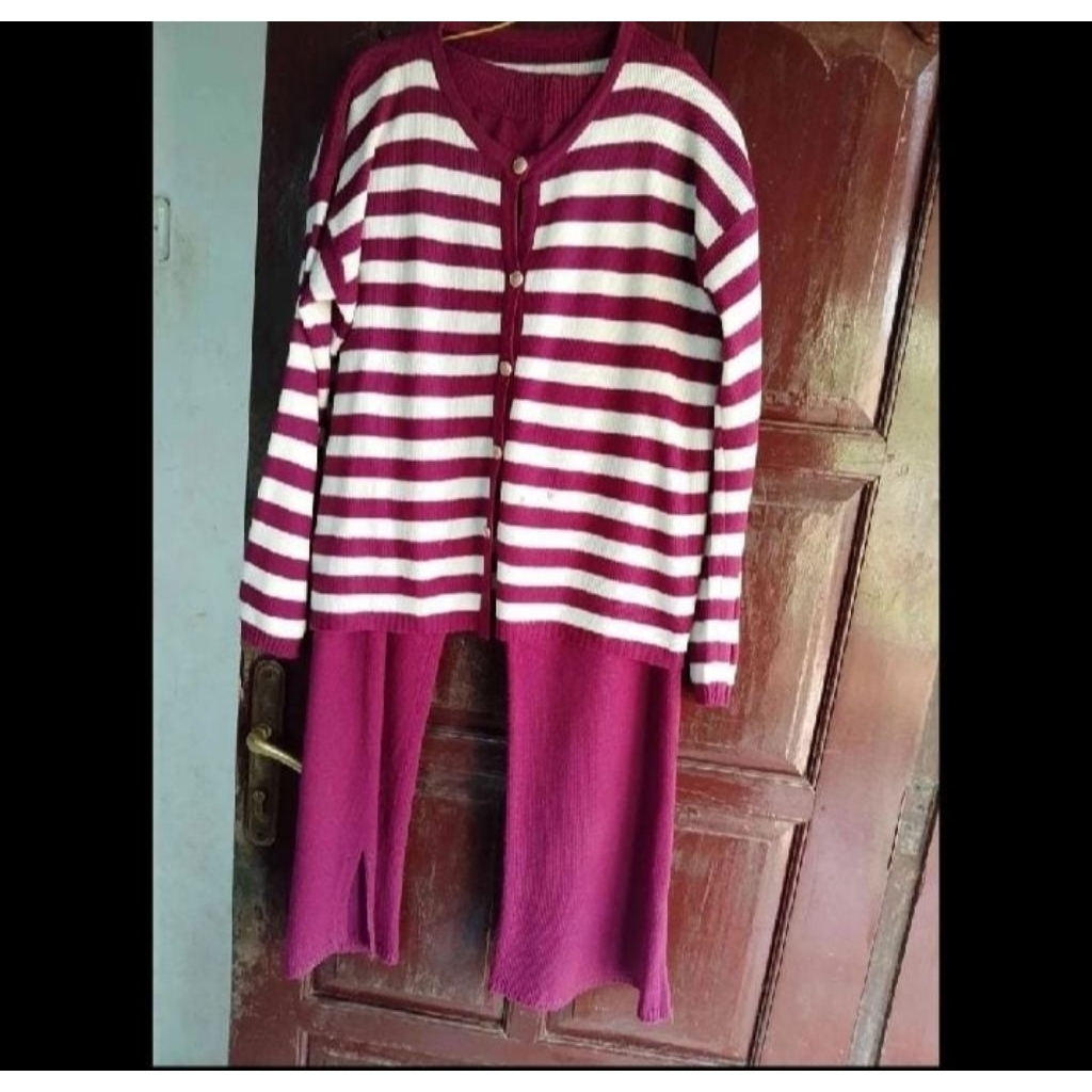 one set magentaa celana cutbray