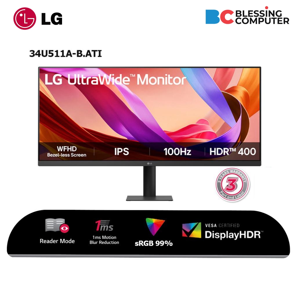 Monitor LG 34U511A-B 34 UltraWide WFHD 100Hz 5ms