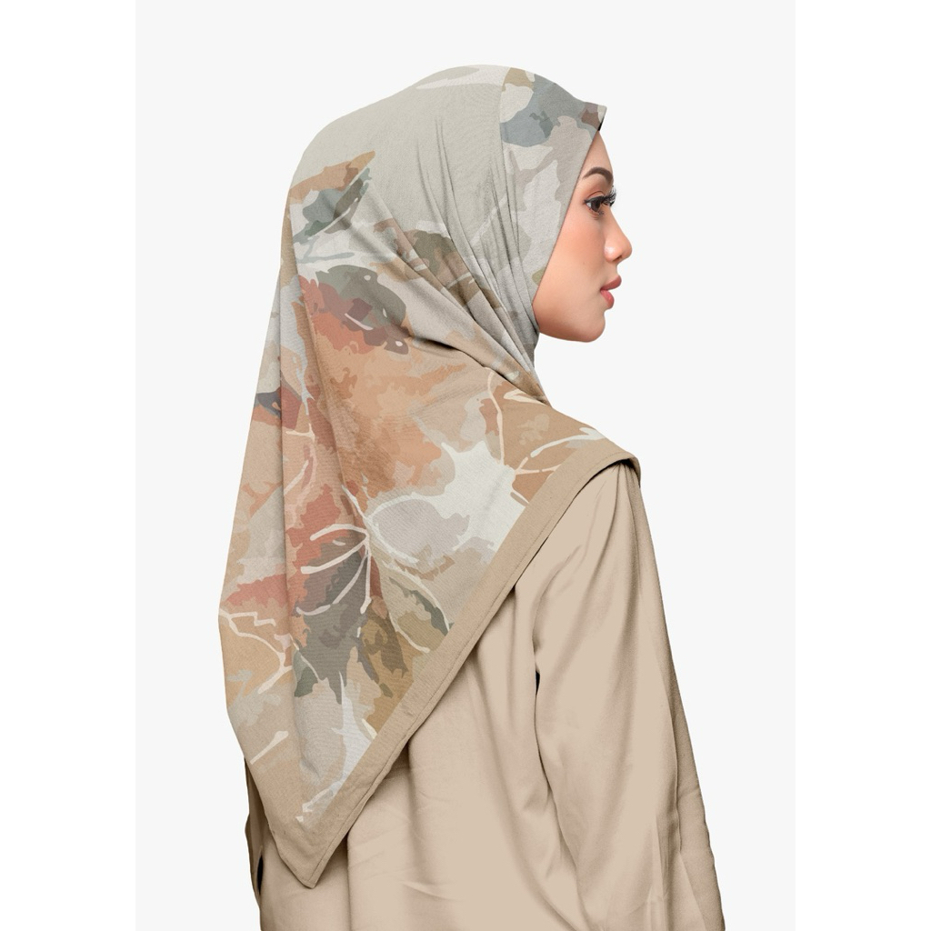 jilbab segiempat motif voal arabian ultrafine ukuran 130*130