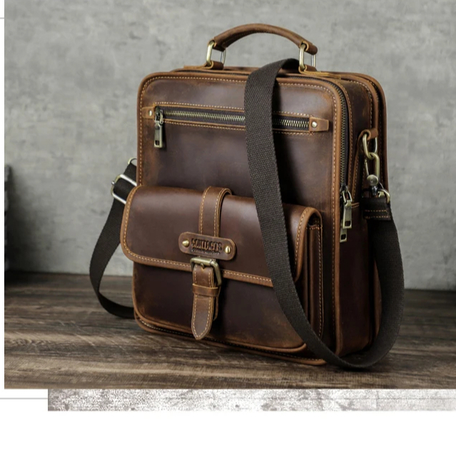 Tas Bahu Pria Kulit Untuk Ipad-Tas Selempang Pria Kulit Asli Garut