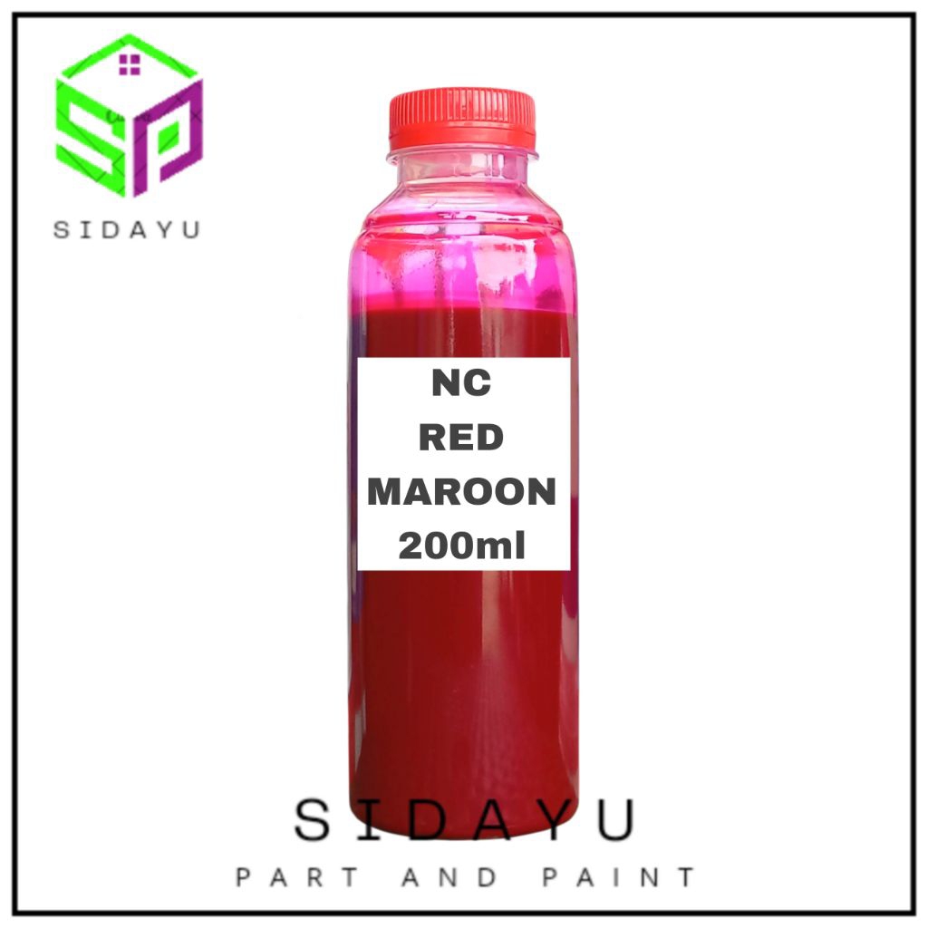 Cat NC Duco Red Maroon Merah 200ml