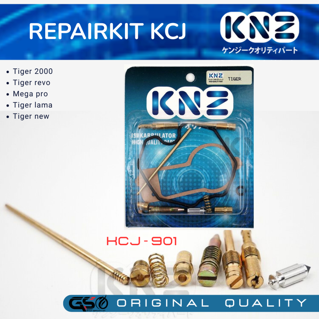 Repairkit karburator Honda Tiger 2000 Tiger revo Mega pro Repair kit Tiger lama old new KCJ original