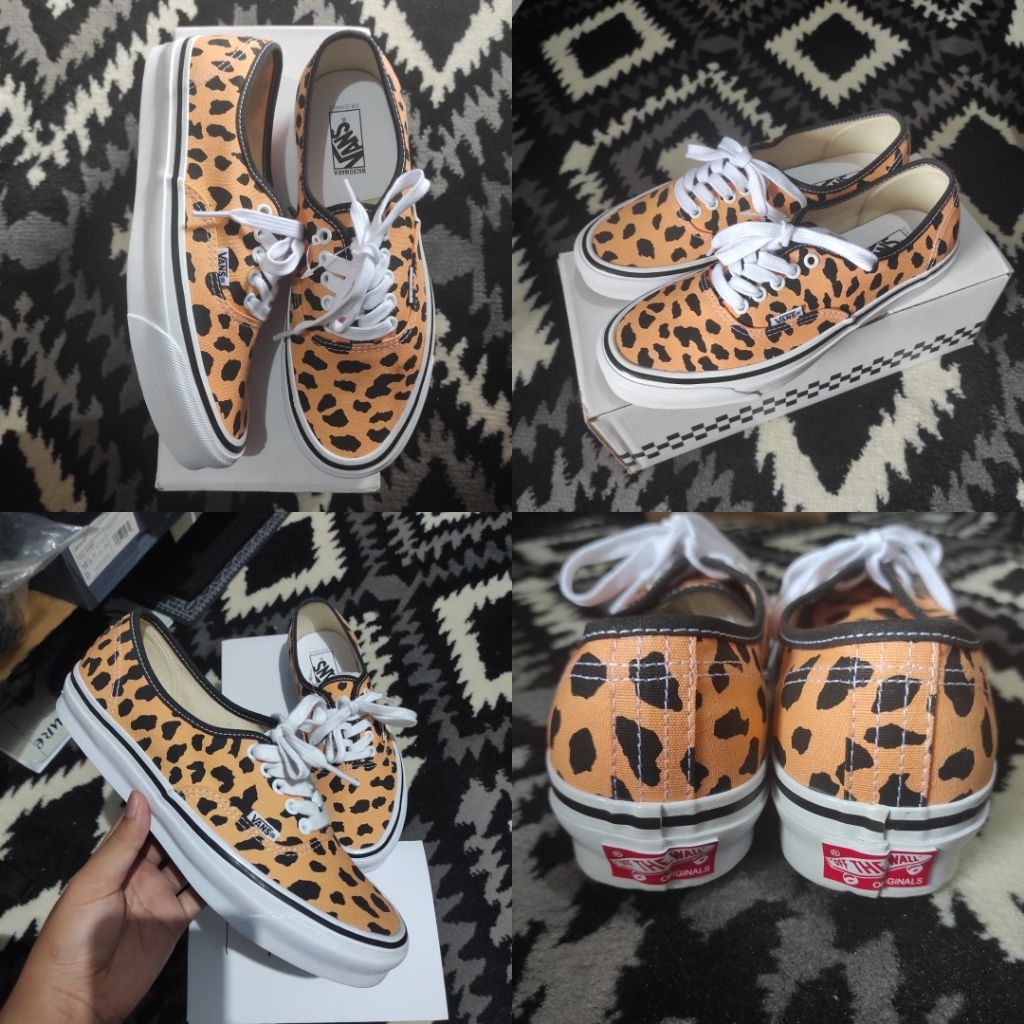 Vans Authentic Vault OG LX X Wacko Maria Cheetah Peach Sz 41