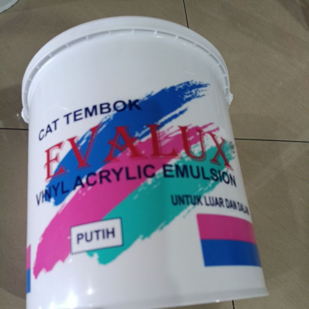 Evalux - Cat Tembok Putih 5 Kg / KHUSUS DAERAH MEDAN