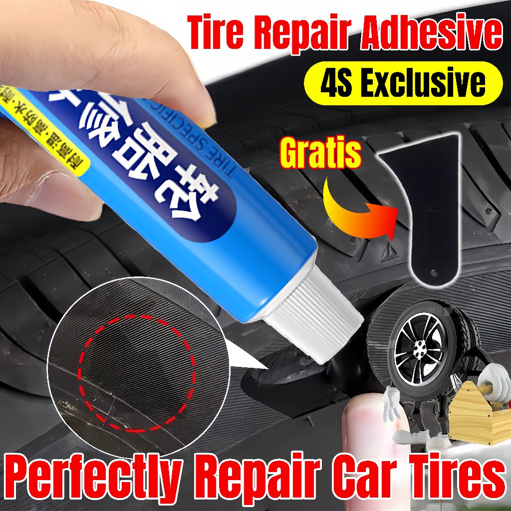 Karet tambal ban tubeless motor lem ban luar mobil sobek