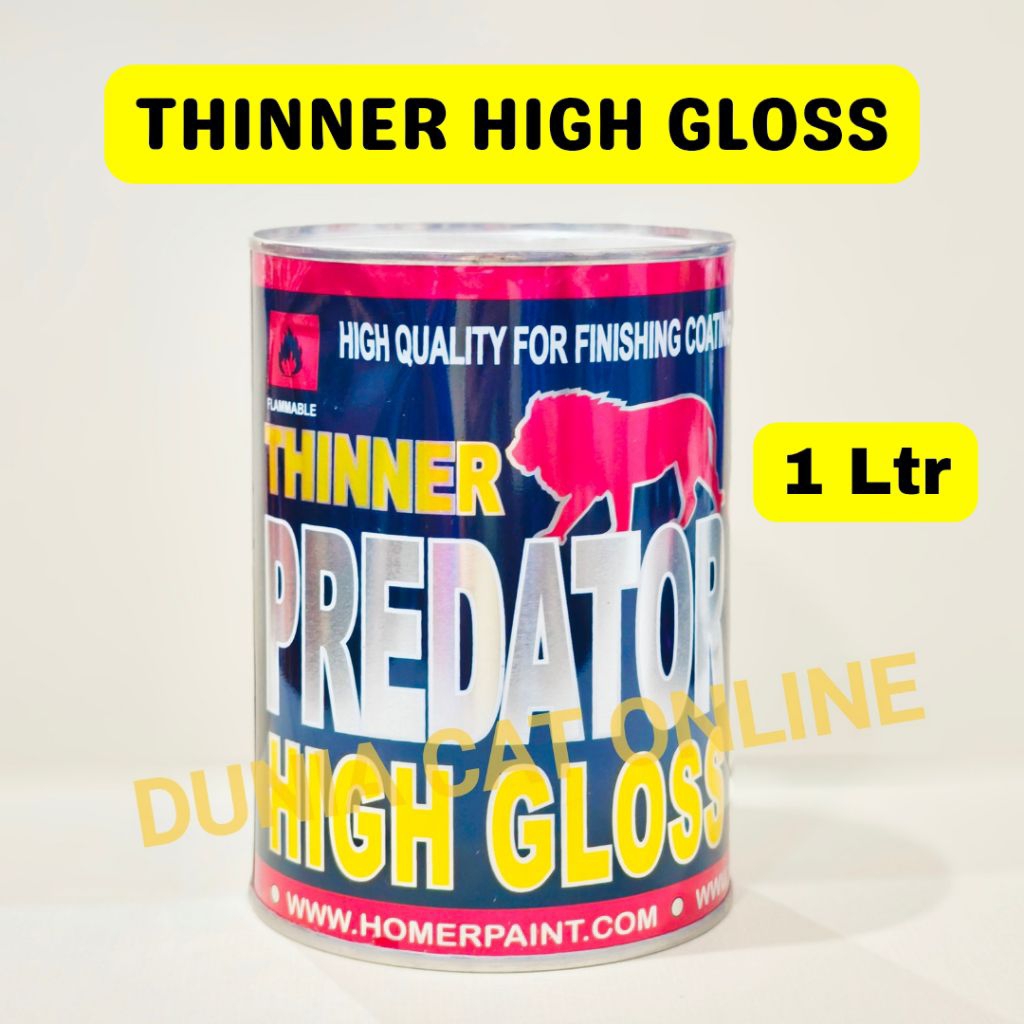 THINNER PREDATOR HIGH GLOSS 1LTR / PENGENCER CAT MOBIL / THINNER SERBAGUNA