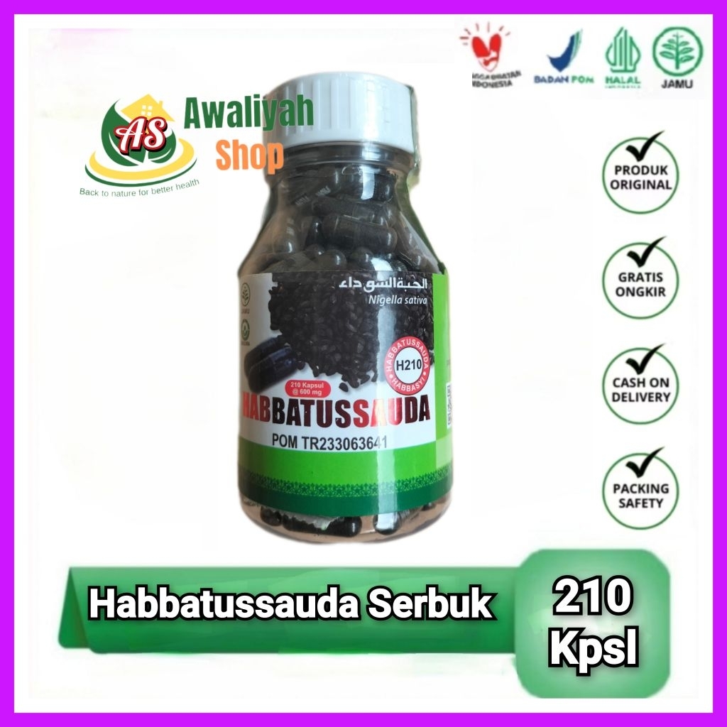 HNU - Habbatussauda Serbuk 210 Kapsul | Habbatussauda Serbuk