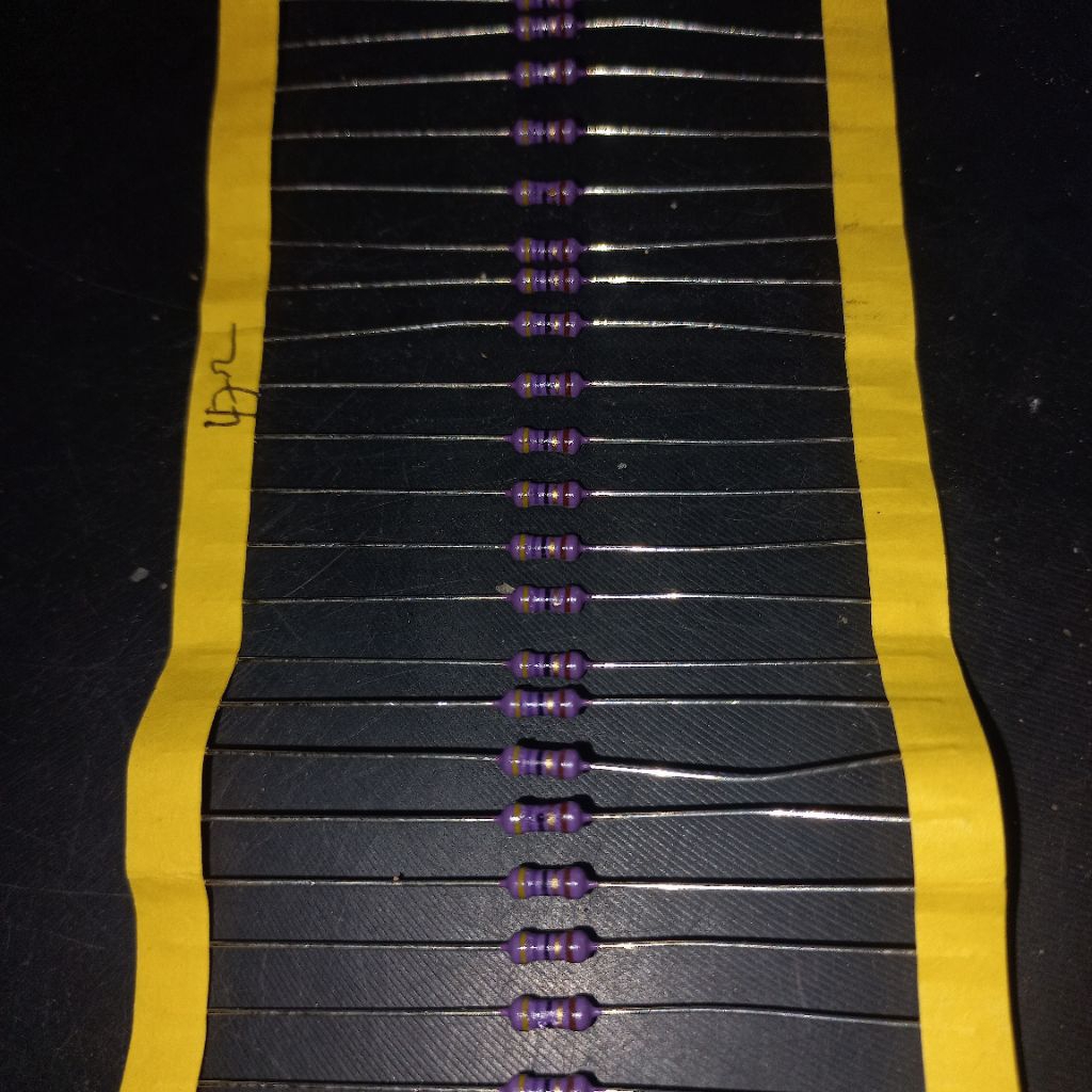 resistor 47R 1/4 watt ungu original japan zero R 47ohm 1/4W 1% W 47 A