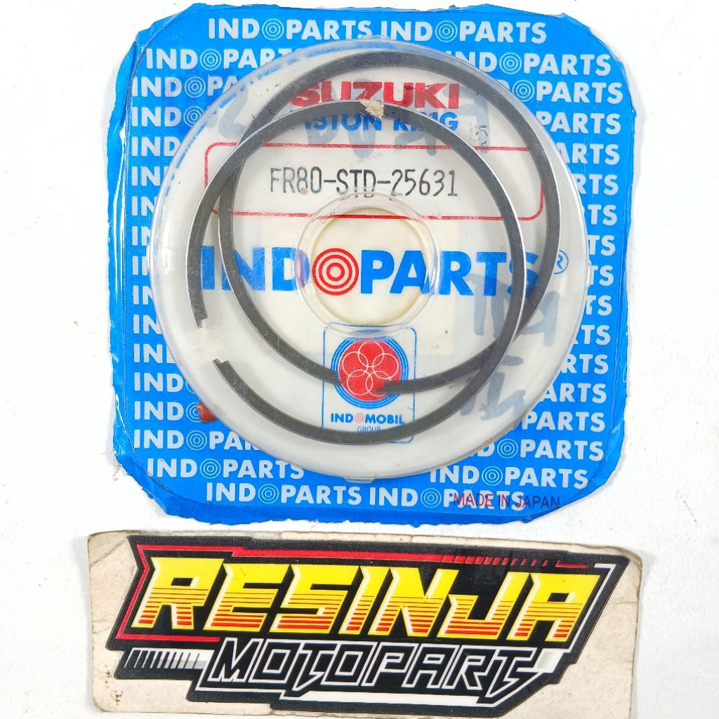 Ring Piston Seher Suzuki FR80 FR 80 Oversize Os Std Standar Original Indopart