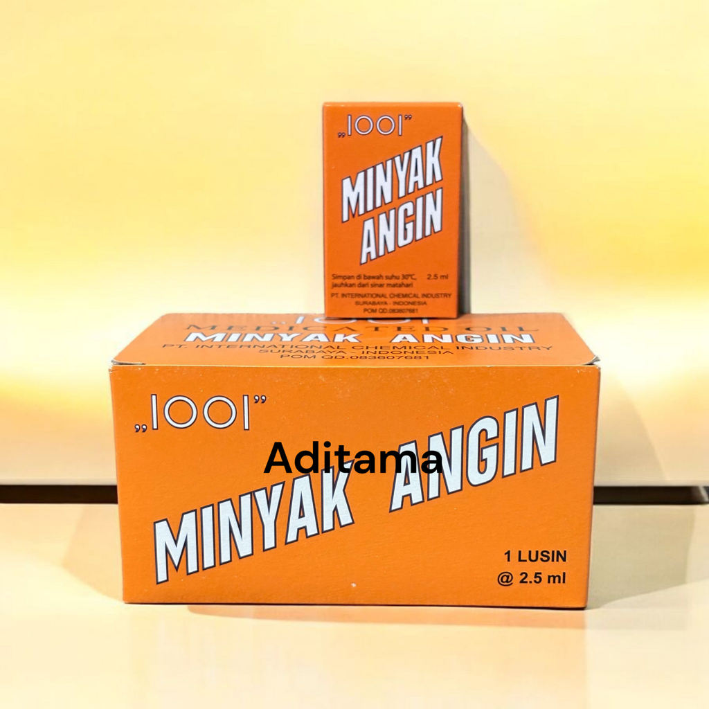 HARGA PER BOX MINYAK ANGIN 1001 PPO KECIL 2.5ml Isi 12 pcs