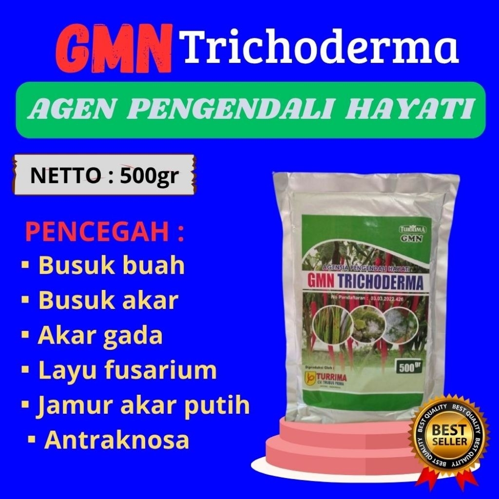 TERLARIS  Tricoderma Kocor, Tricoderma Murni Isi 500gram