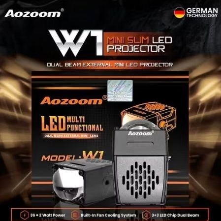 AOZOOM W1 mini LED dual beam external mini slim LED PROJECTOR