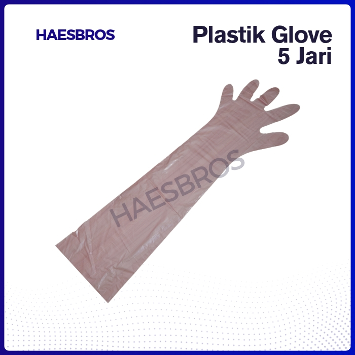 Plastic Glove 5 Jari Inseminasi Buatan Ex.China Import 90 cm