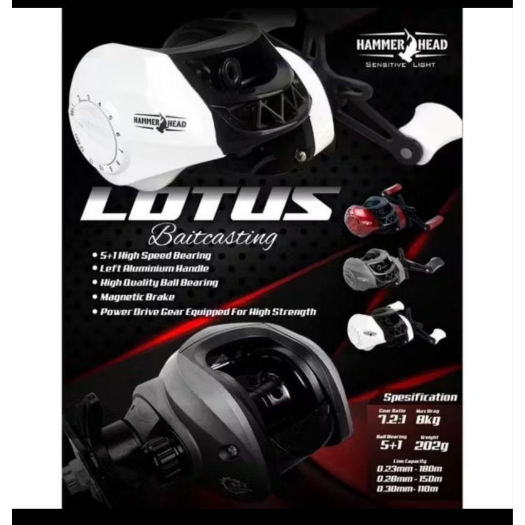 REEL BC/BAIT CASTING HAMMERHEAD LOTUS