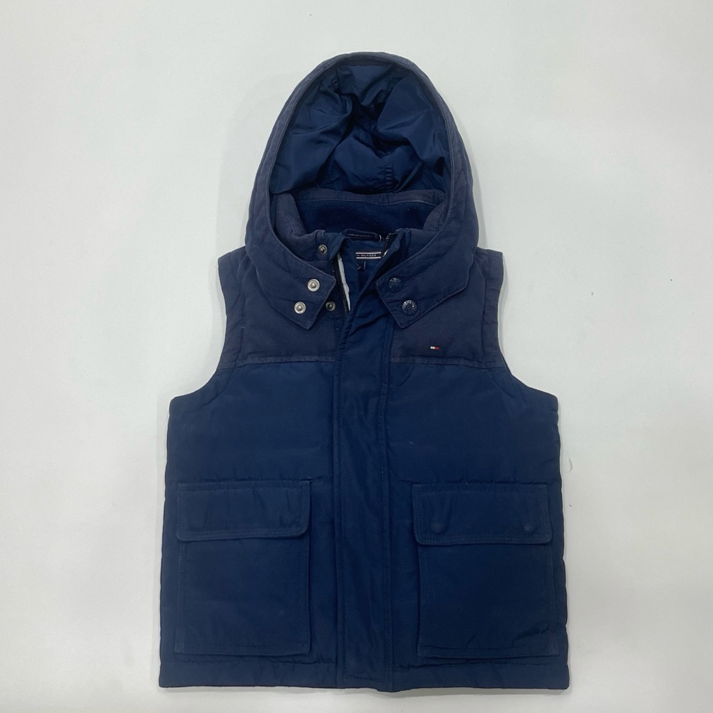 JK24 Rompi Bulang Winter Anak 4 Th Tommy Navy Original Vest Hilfiger Musim Dingin Hiking Pendaki Gun