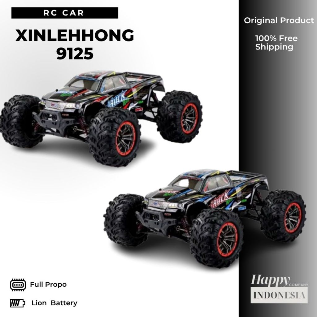 Xinlehong 9125 1/10 2.4G 4WD 46Km/H RC Car Mobil Balap VS A959