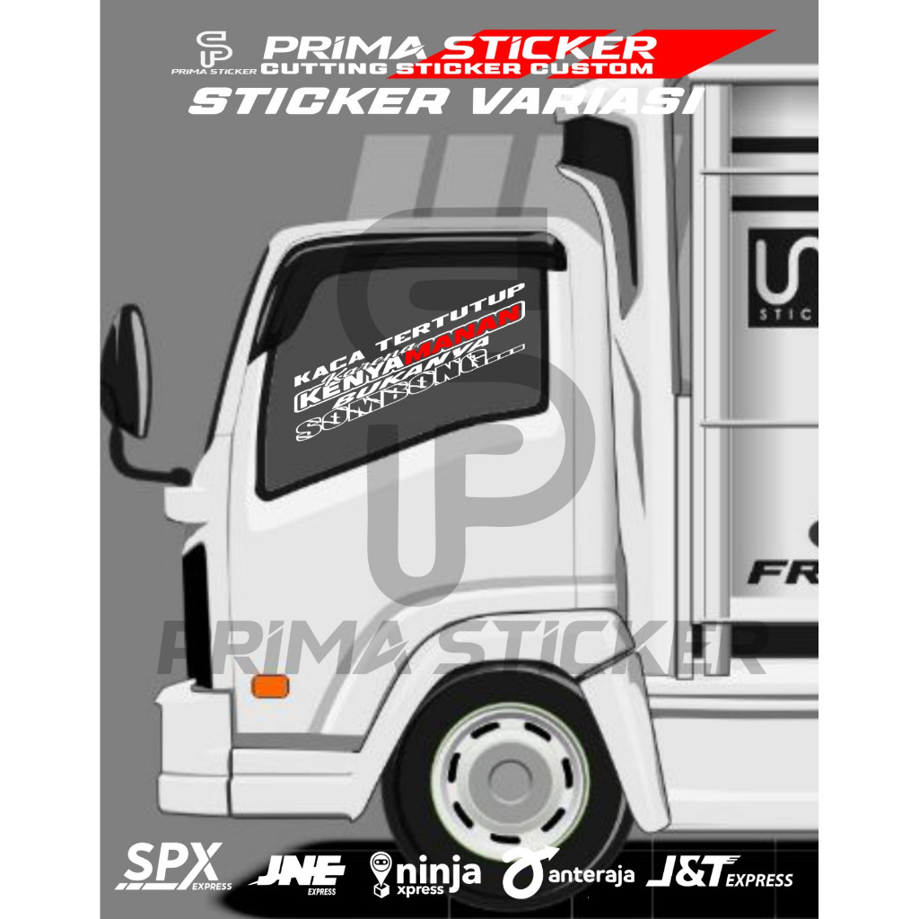 promo stiker kaca samping truk pik up mobil lain motif kaca tertutup karena kenyamanan bukan sombong