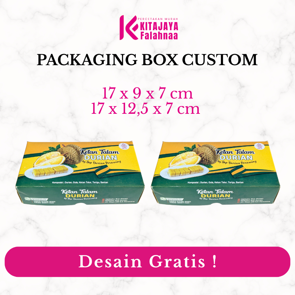 (FREE DESAIN) CUSTOM BOX AYAM GORENG || GEPREK || FRIED CHICKEN