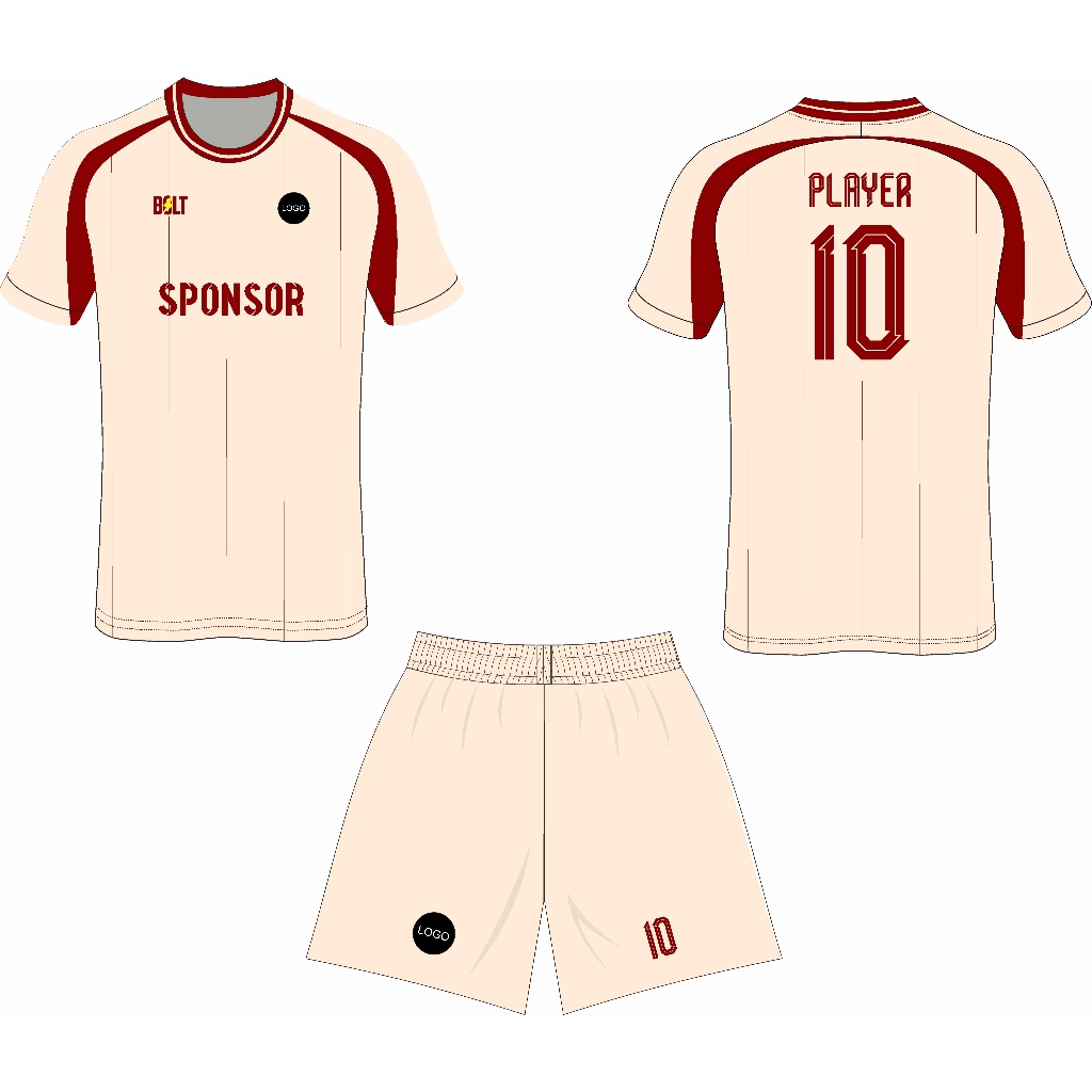 Jersey Futsal Sepak bola Custome model Raglan