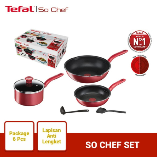 TEFAL - PANCI COOKWARE 6 SET - SOCHEF-6SET