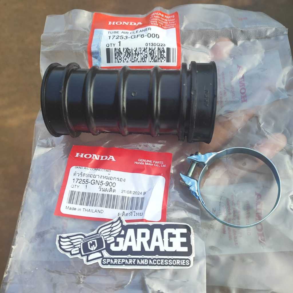 Karet Filter Udara Dan Klem Filter udara Honda win 100