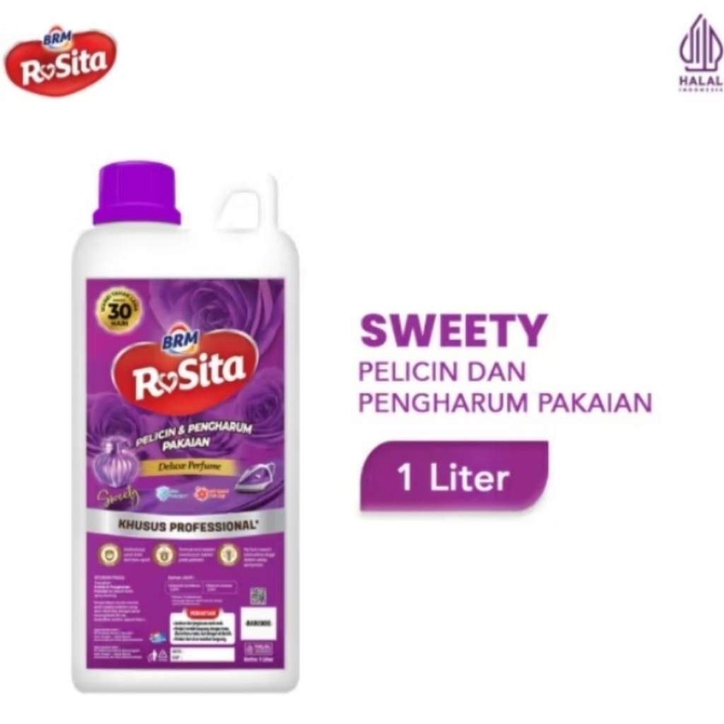 Pelicin Pewangi Pakaian BRM Sweety Parfum Laundry BRM 1 liter