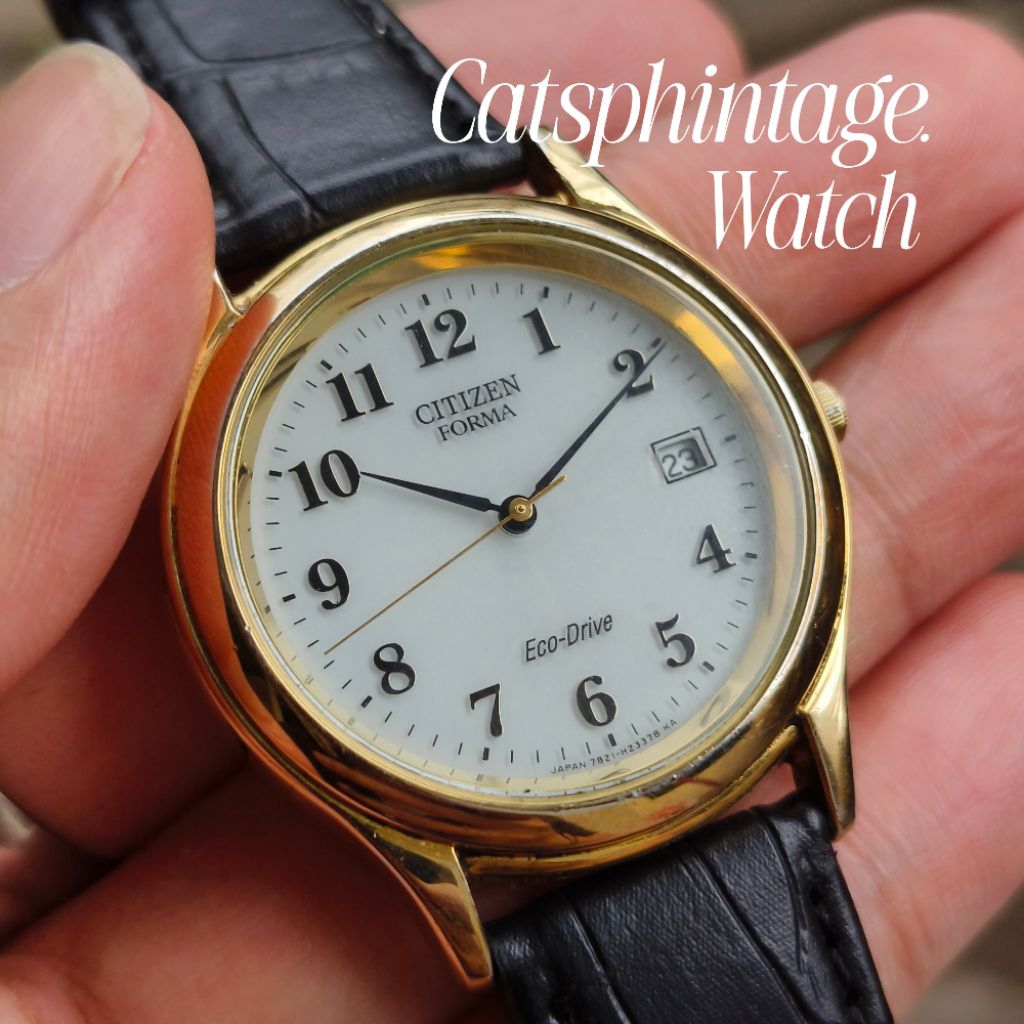 Jam Tangan Pria Citizen Forma 7821 Eco-Drive Gold