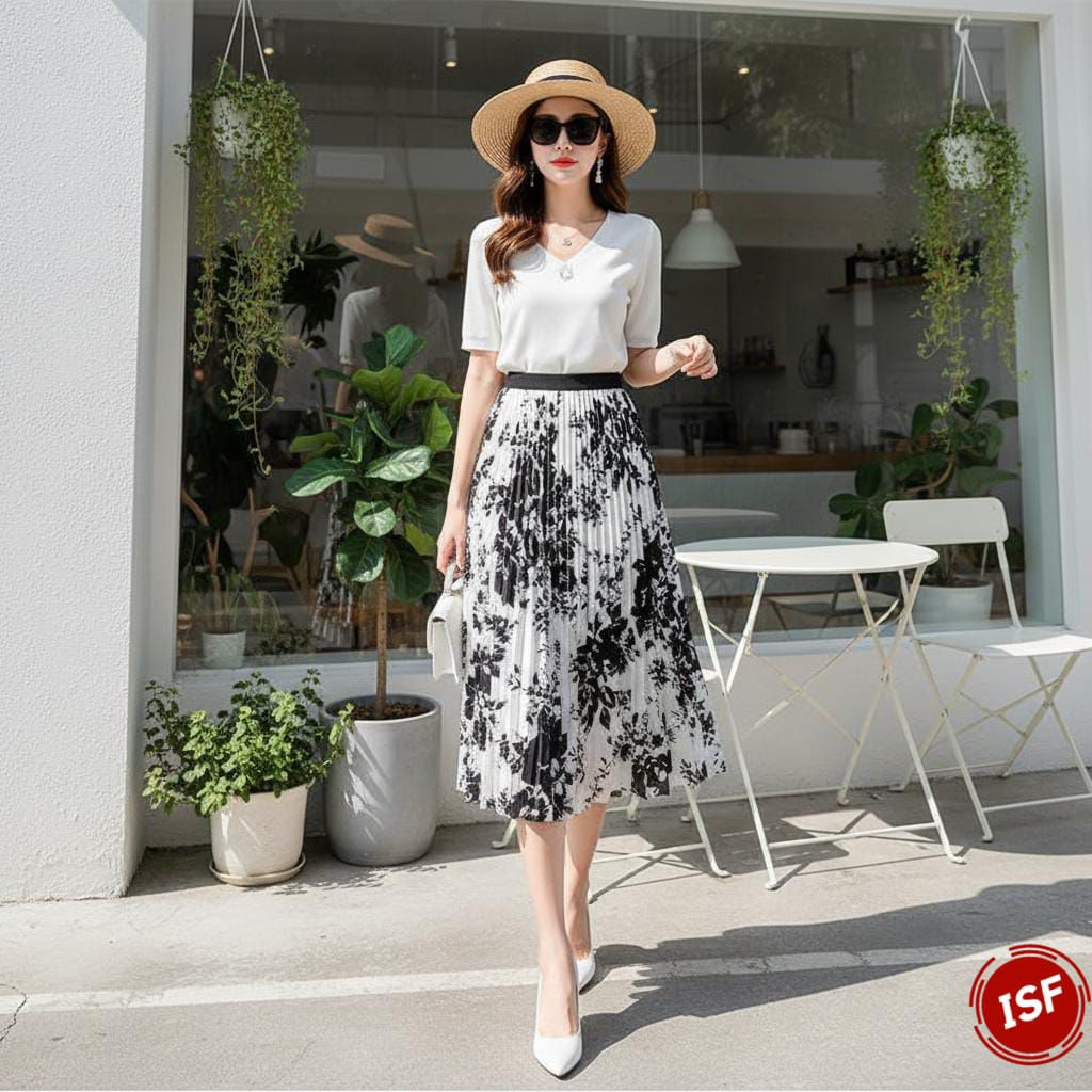 Rok Plisket Premium Import Bangkok Rok Guangzhou China