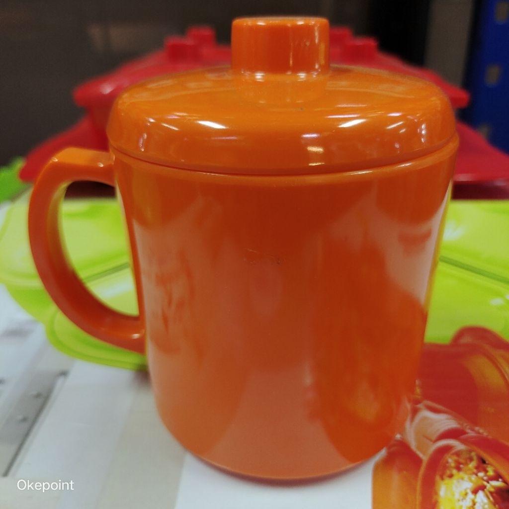 Mug Gelas Gagang Besar 600ml Melamin Golden Dragon B0204 Original