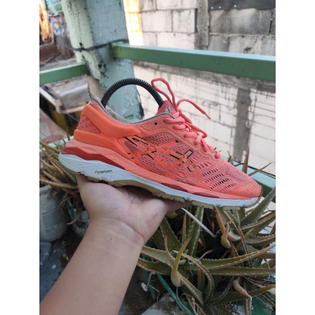 Asics Gel Kayano 24 Flash Coral Run Sneakers Size 40