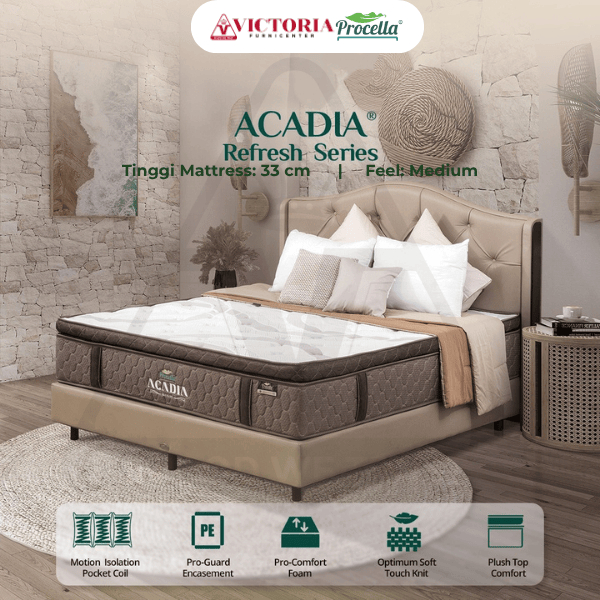 Procella Acadia 160x200 160 x 200 Fullset Full Bed Set Springbed Spring Bed