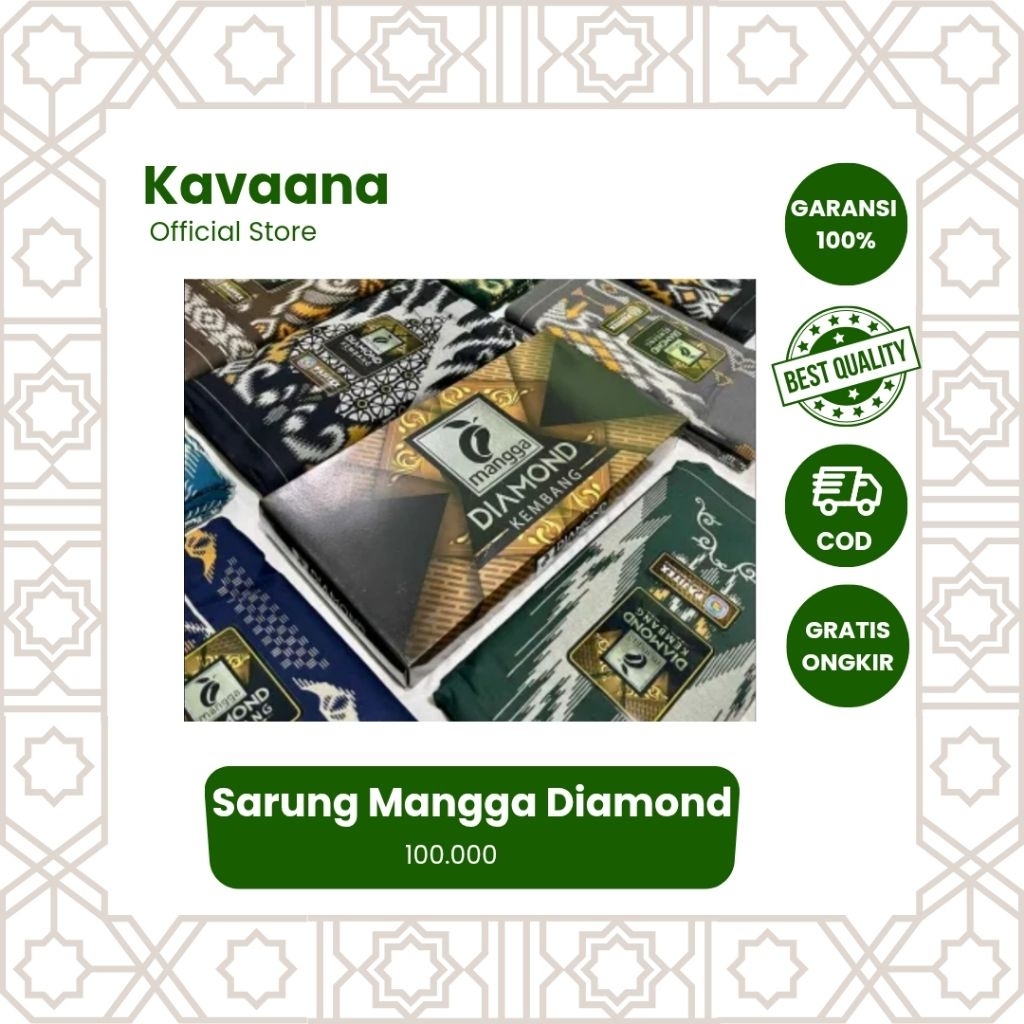 Sarung Mangga Diamond Kembang Kavaana