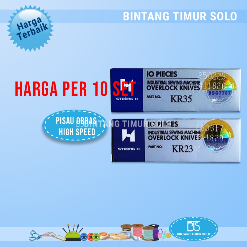 Set Pisau Obras KR 23 & KR 35 Juki High Speed