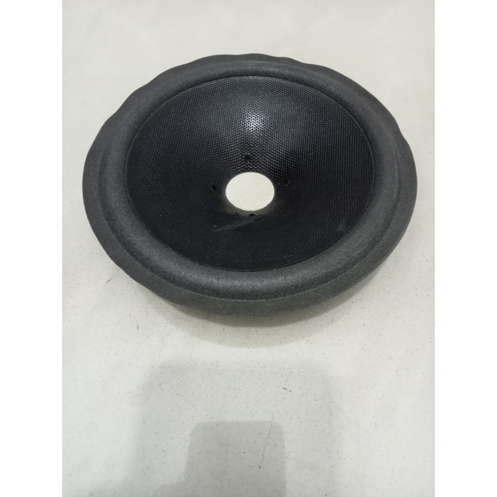 Daun Speaker 6 inch hitam motif polos