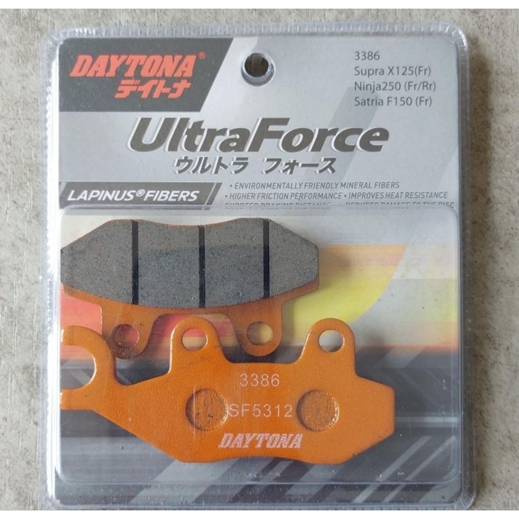 DISC PAD KAMPAS REM DEPAN SUPRA X 125 NINJA 150 DAYTONA 3386