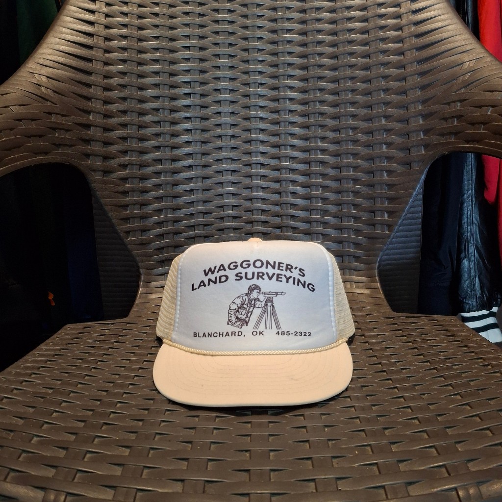 Topi Trucker Jaring Vintage Nissin Waggoner's Land Surveying