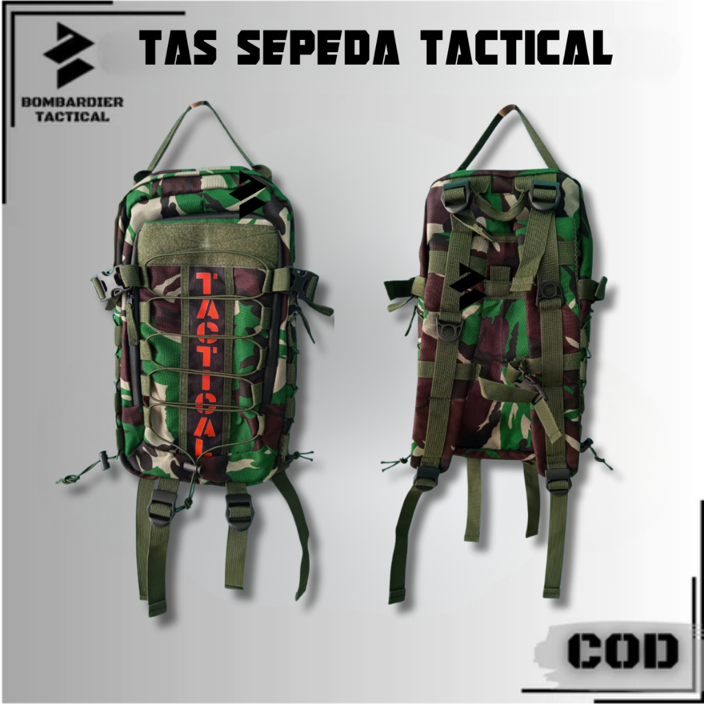 TAS SEPEDA TACTICAL LORENG MALVINAS / TAS PUNGGUNG SEPEDA TACTICAL COD
