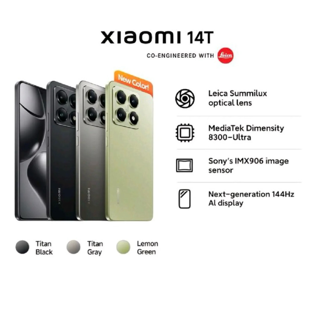Xiaomi Redmi 14T ram 12/512 gb resmi original