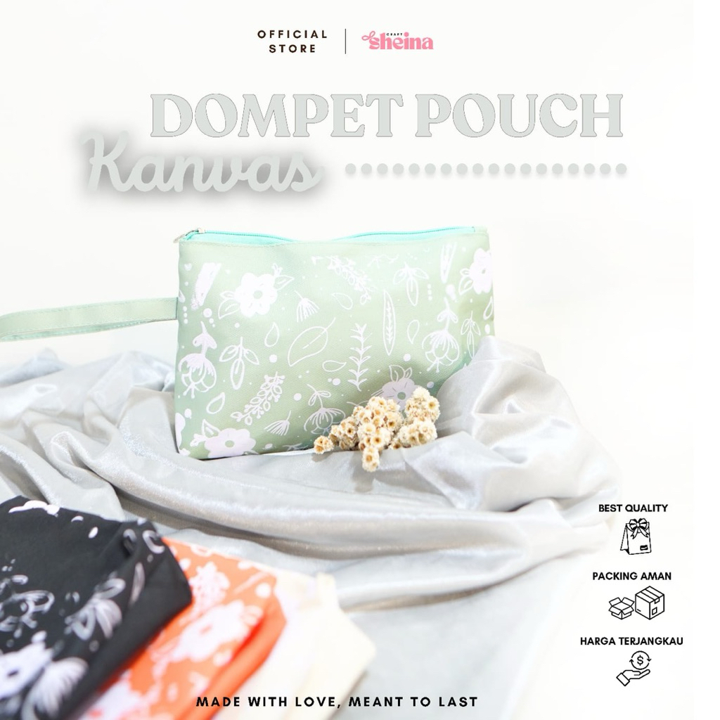 Dompet Pouch canvas souvenir