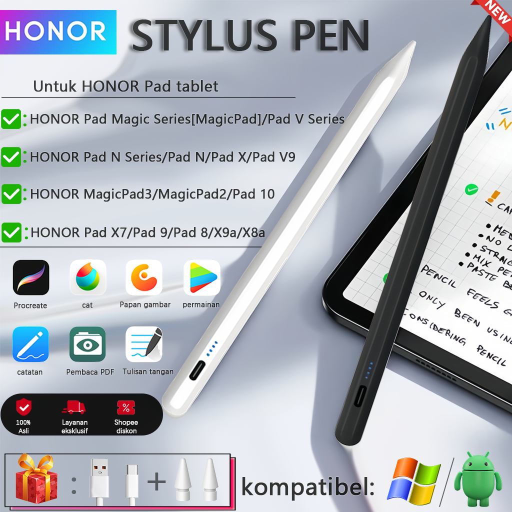 [✅100% Asli Garansi 24 bulan✅][COD]HONOR Stylus pen for Honor Pad 10/Pad X9a/Pad 2/MagicPad3/Pad V S