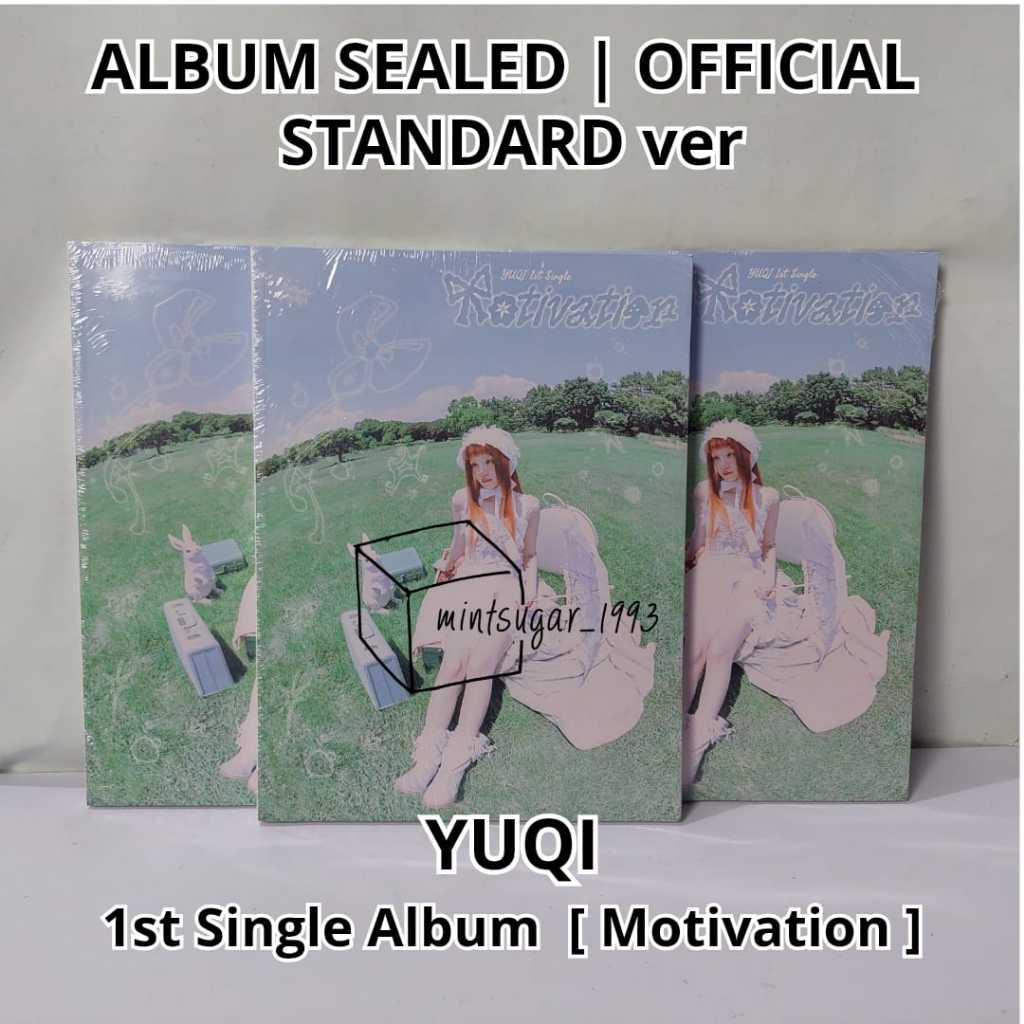 [ READY SEALED ] YUQI - 1st Single Album [ Motivation ] ( Standard ver / Photobook ver / Regular ver