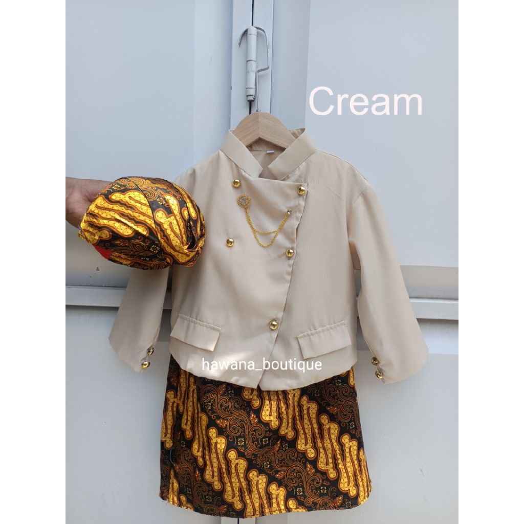 Beskap Anak Bahan PREMIUM bahawan motif lereng seling pamor free rantai beskap || Beskap pria || bes