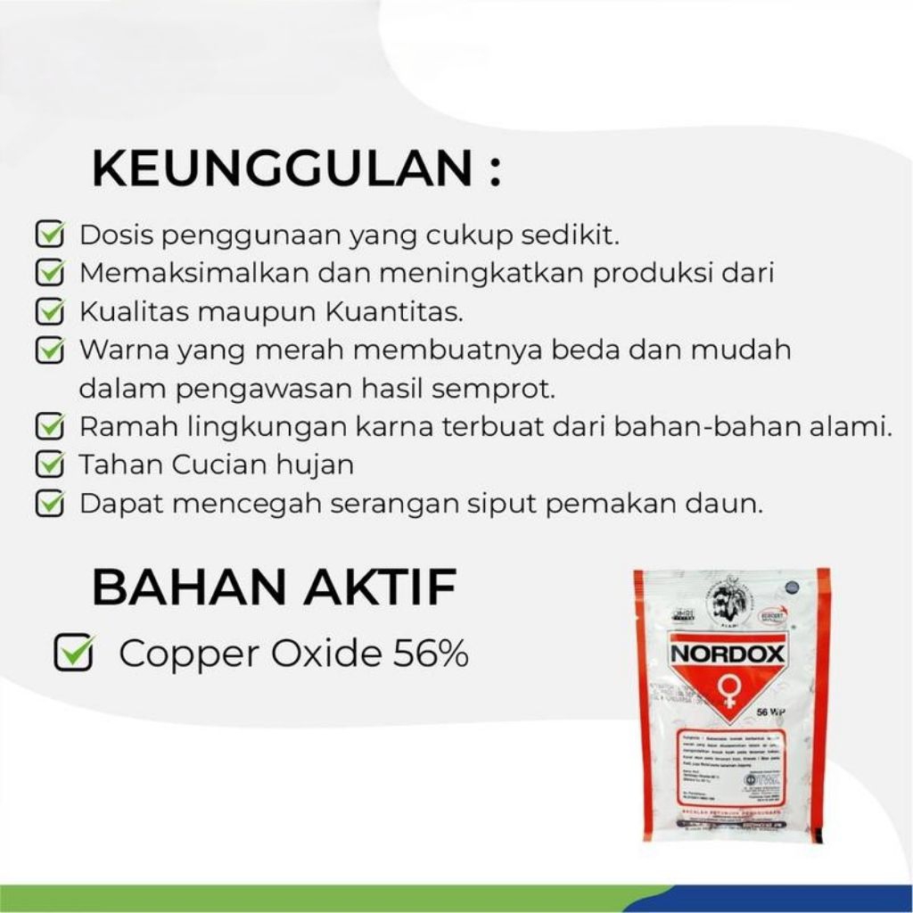 Fungisida Nordox 56WP 100gram