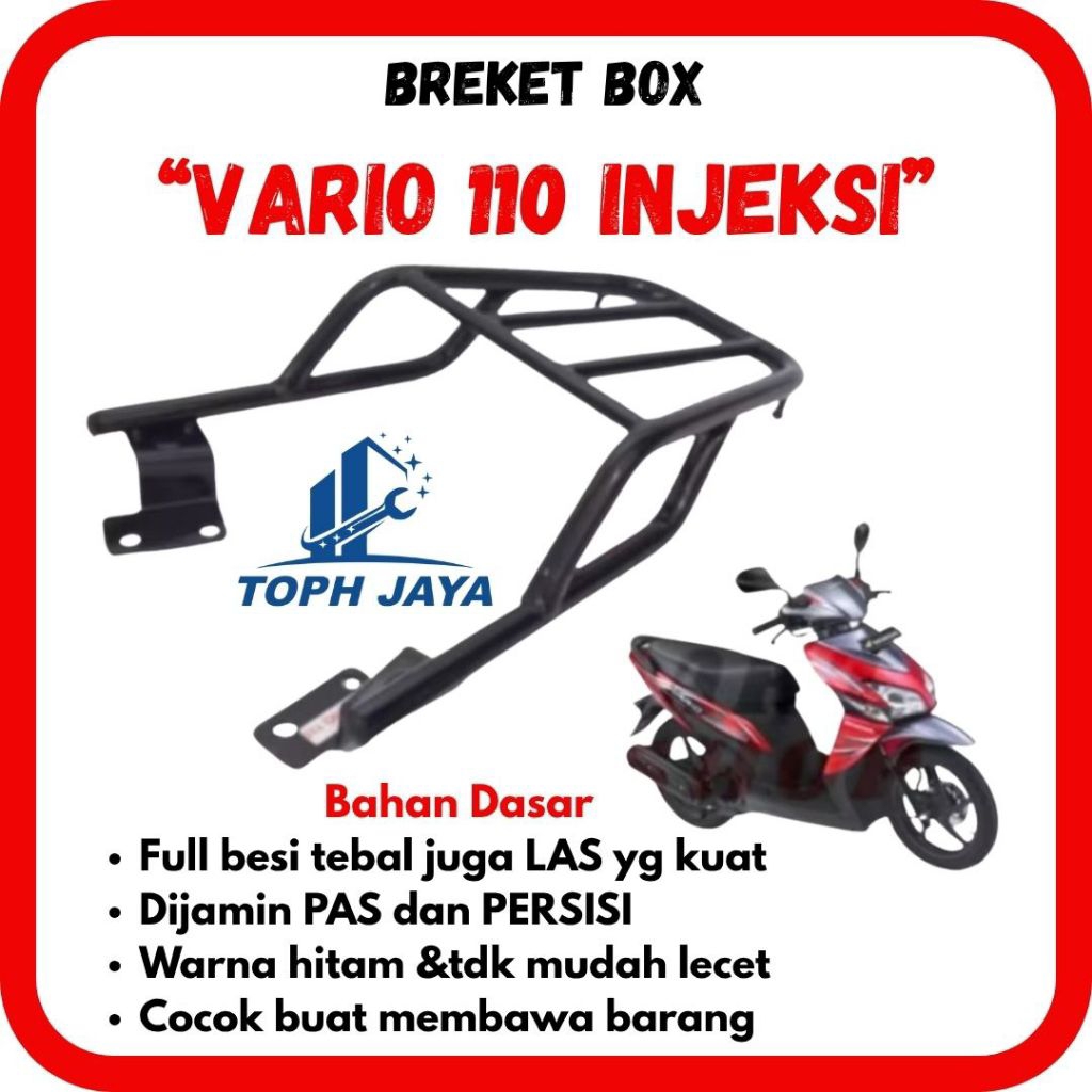Breket, Behel, Begel Box Belakang Motor Honda Vario 110 Injeksi
